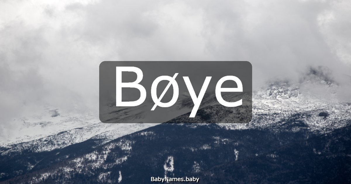 Bøye