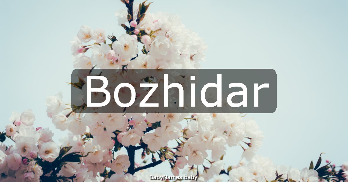 Bozhidar