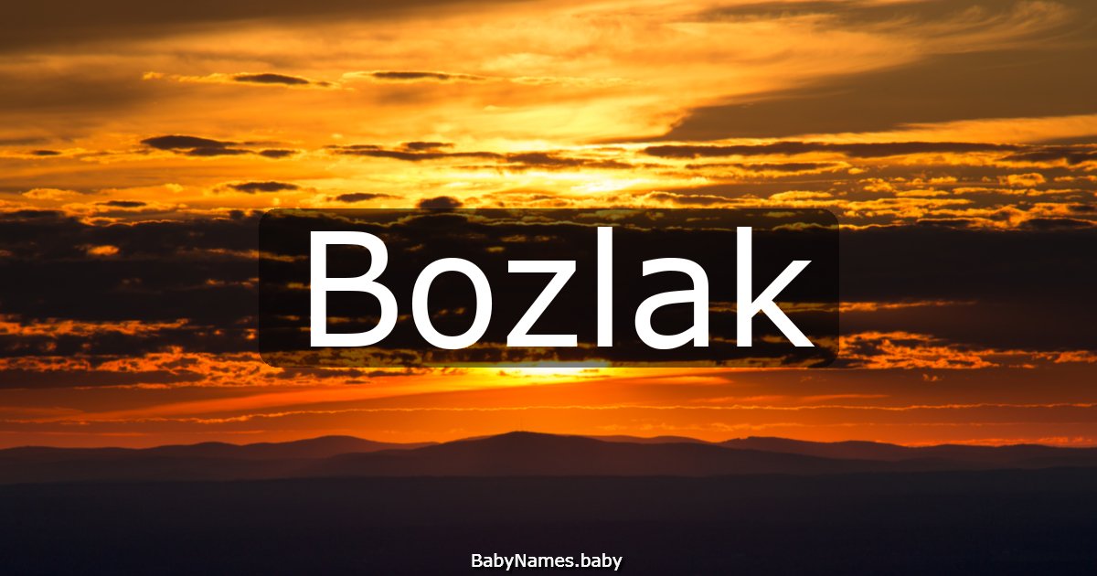 Bozlak