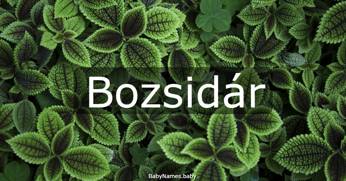 Bozsidár
