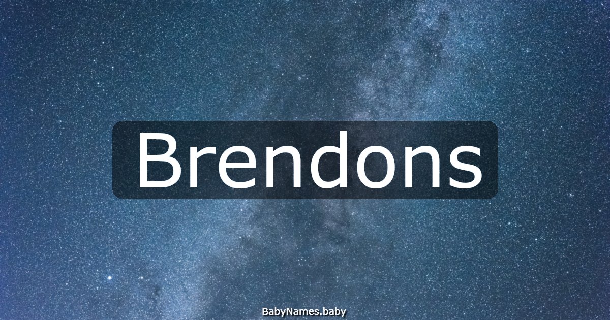 Brendons
