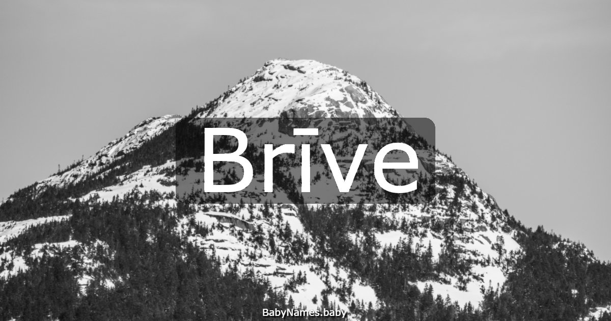 Brīve