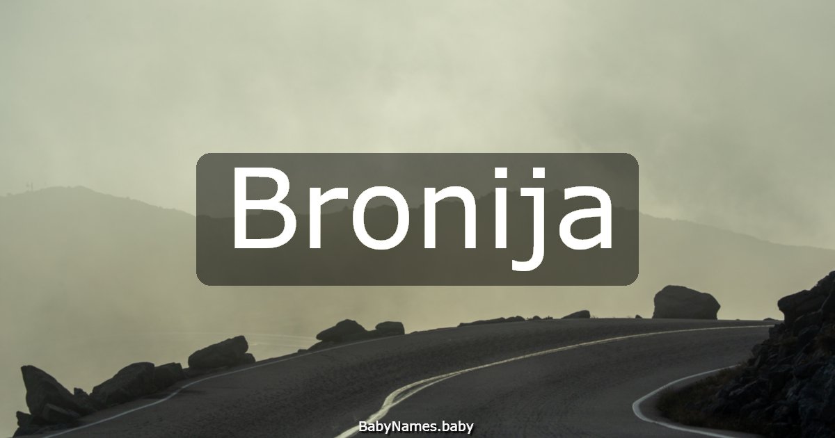 Bronija