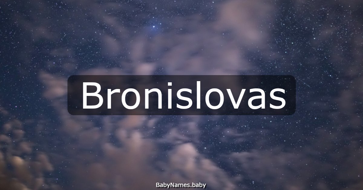 Bronislovas