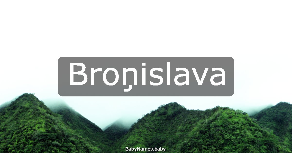 Broņislava