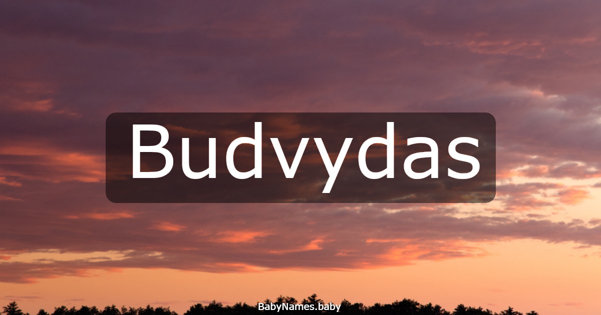 Budvydas