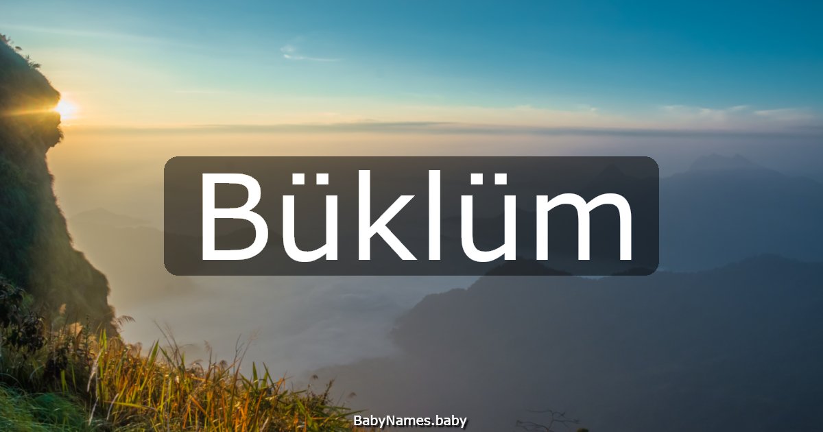 Büklüm
