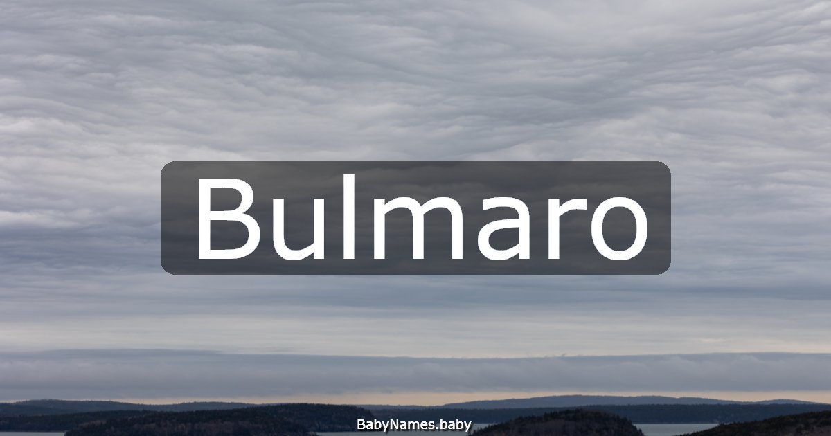 Bulmaro