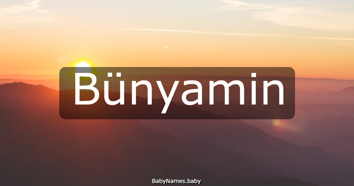 Bünyamin