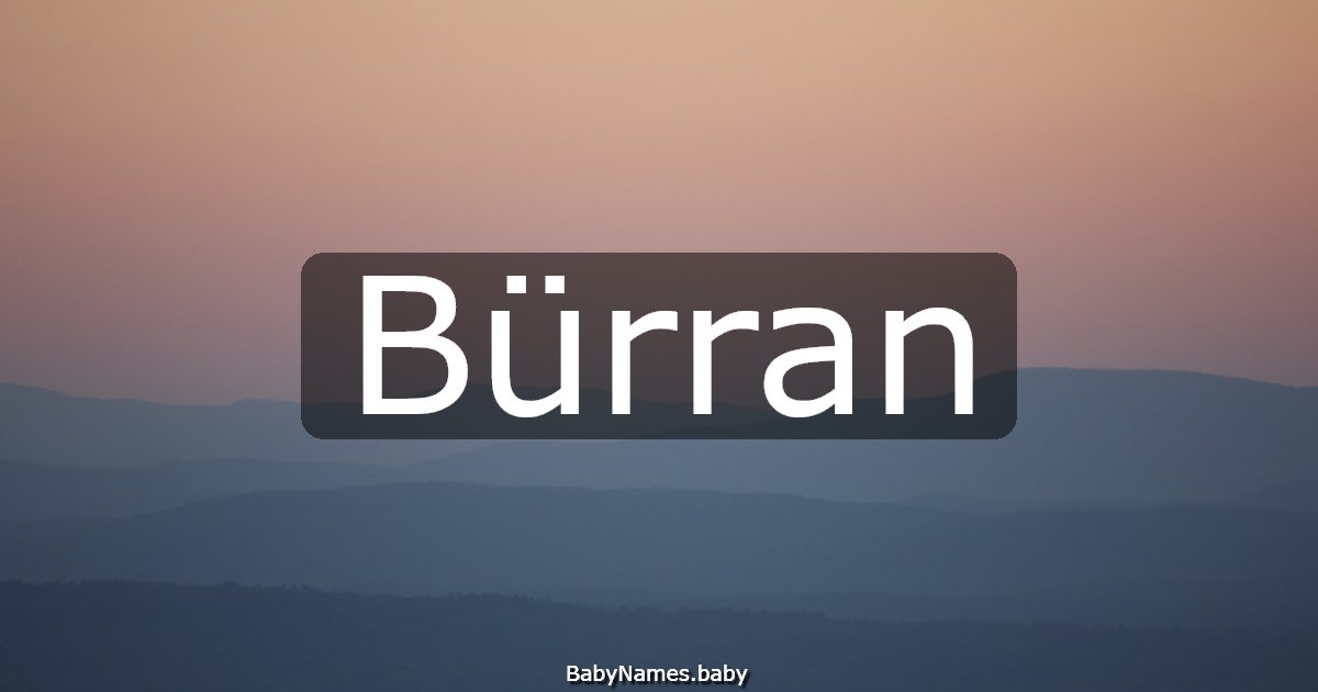 Bürran