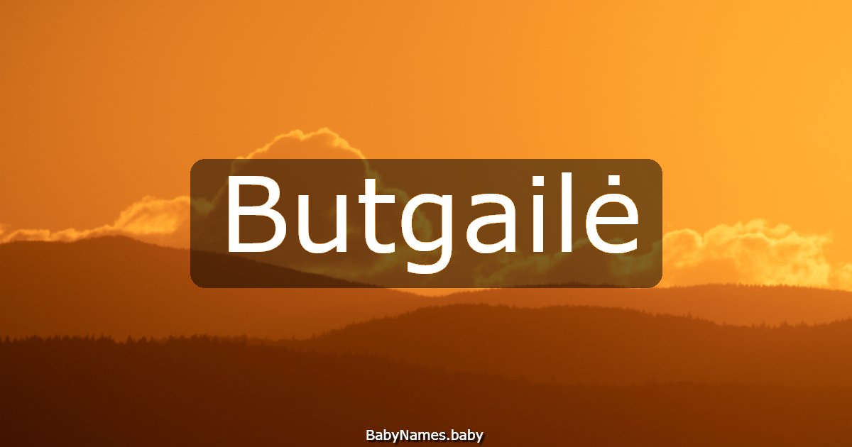 Butgailė