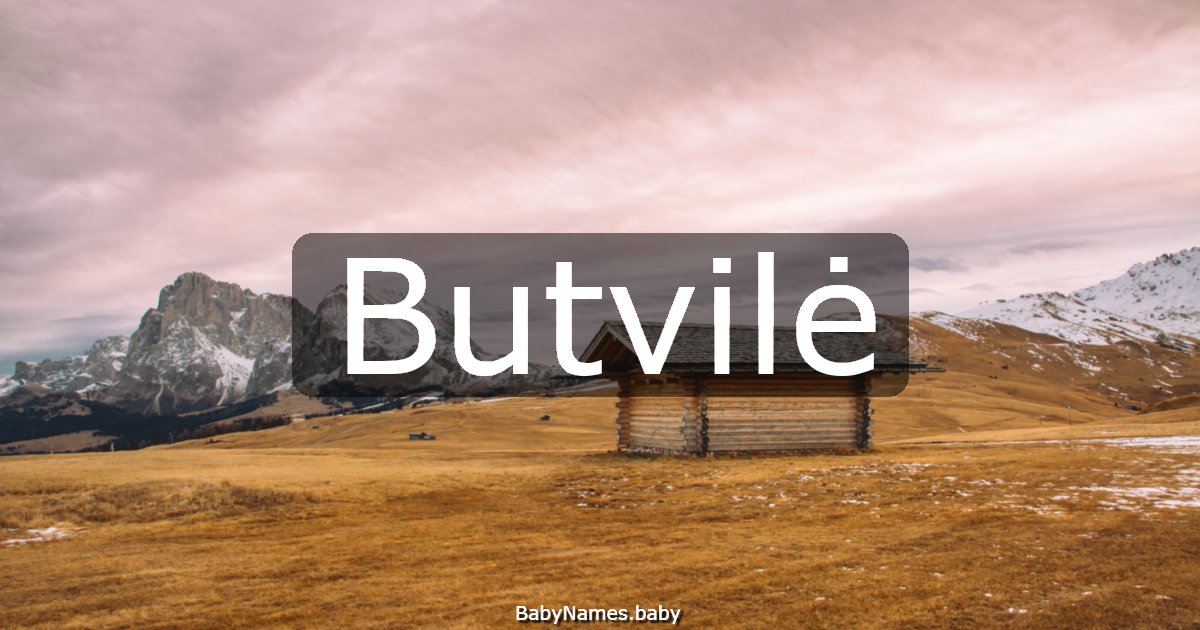Butvilė