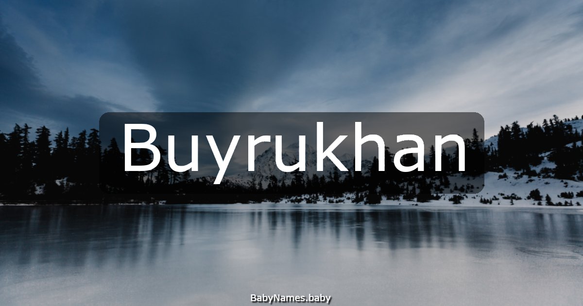 Buyrukhan