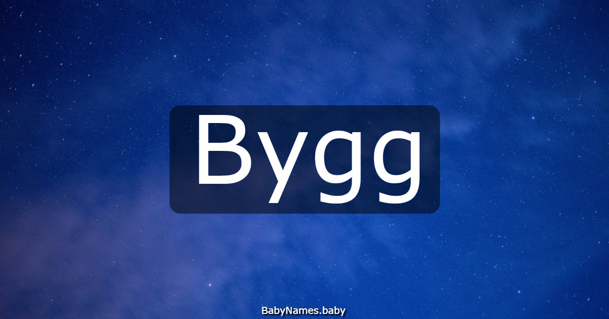 Bygg