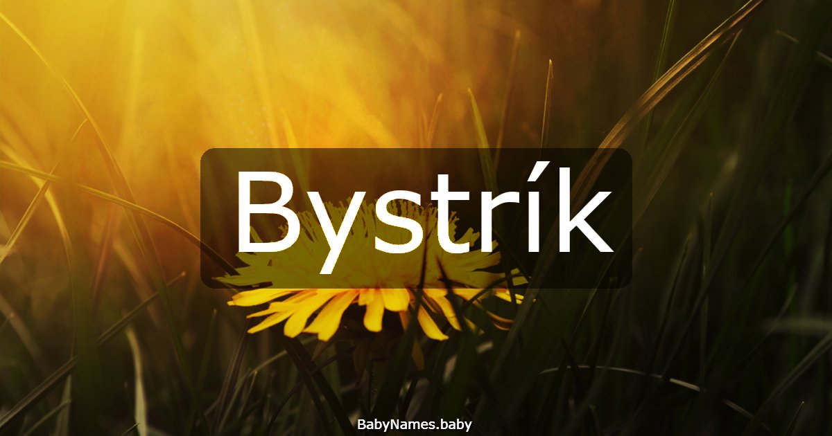 Bystrík