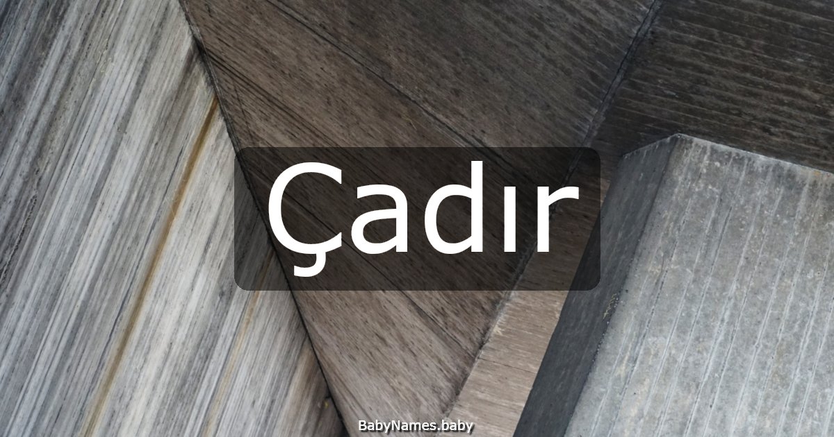 Çadır