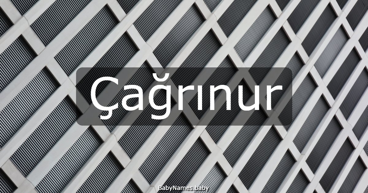 Çağrınur