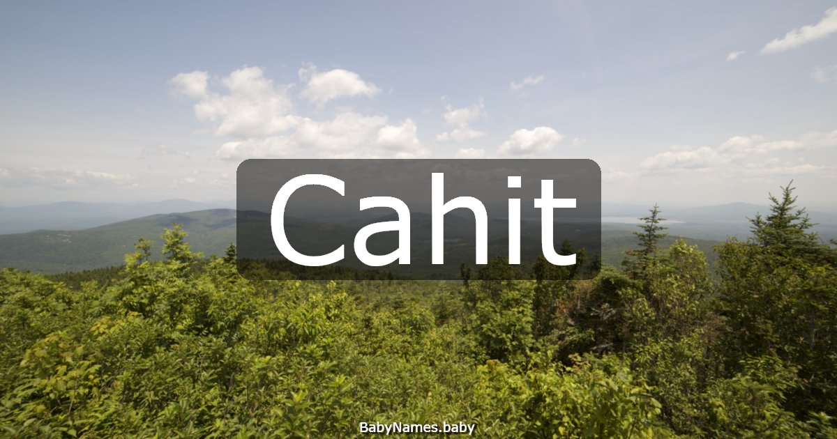 Cahit