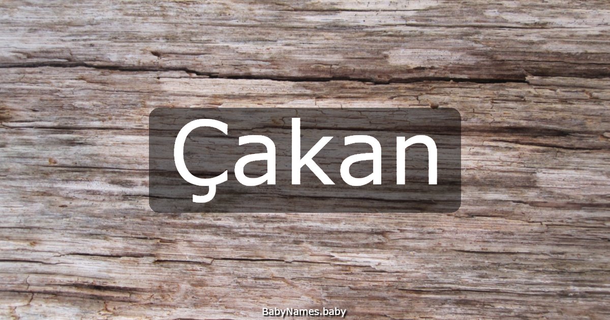 Çakan