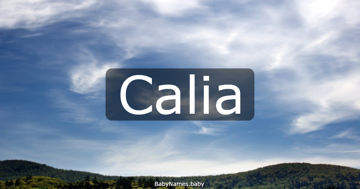 Calia