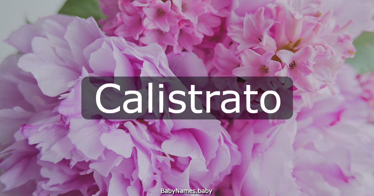 Calistrato