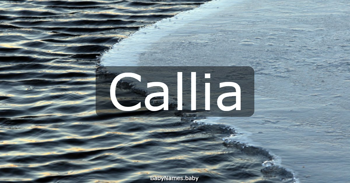 Callia