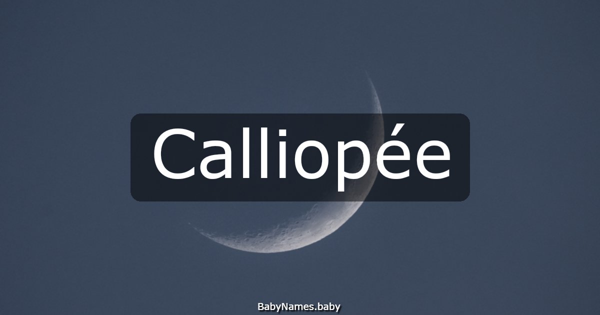 Calliopée