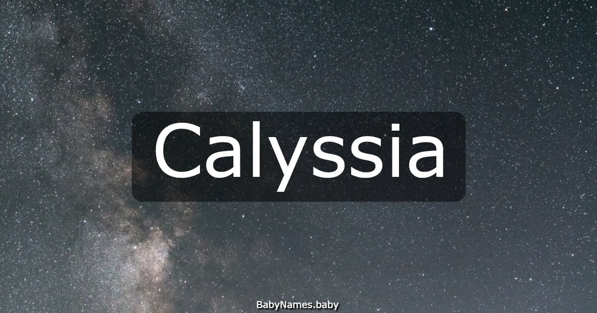 Calyssia