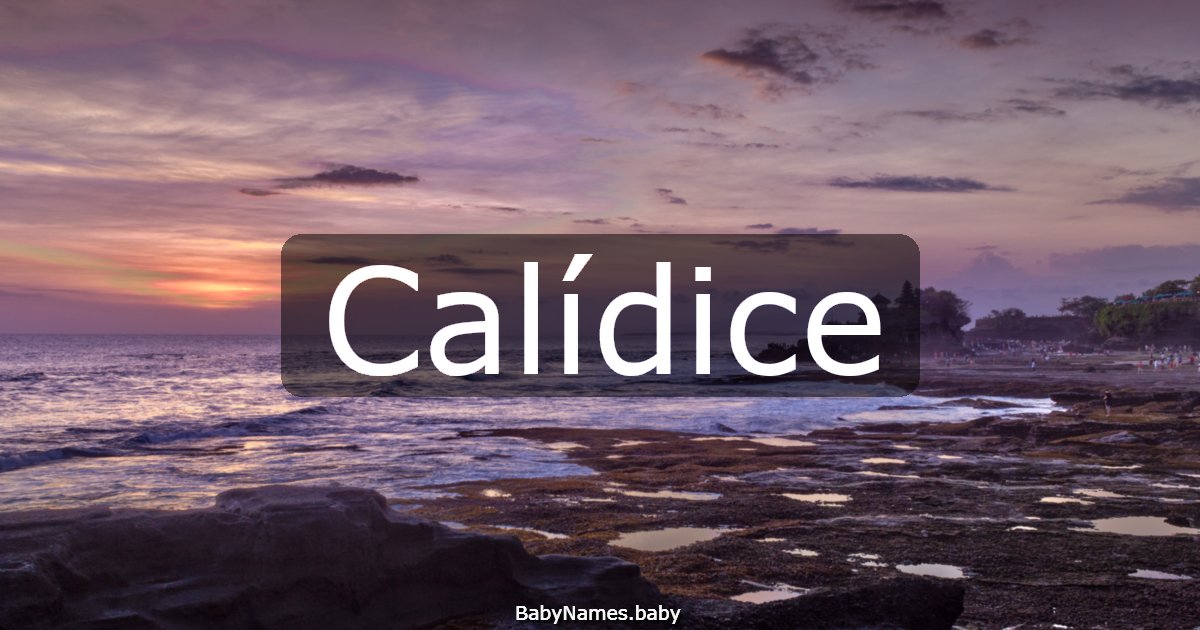 Calídice