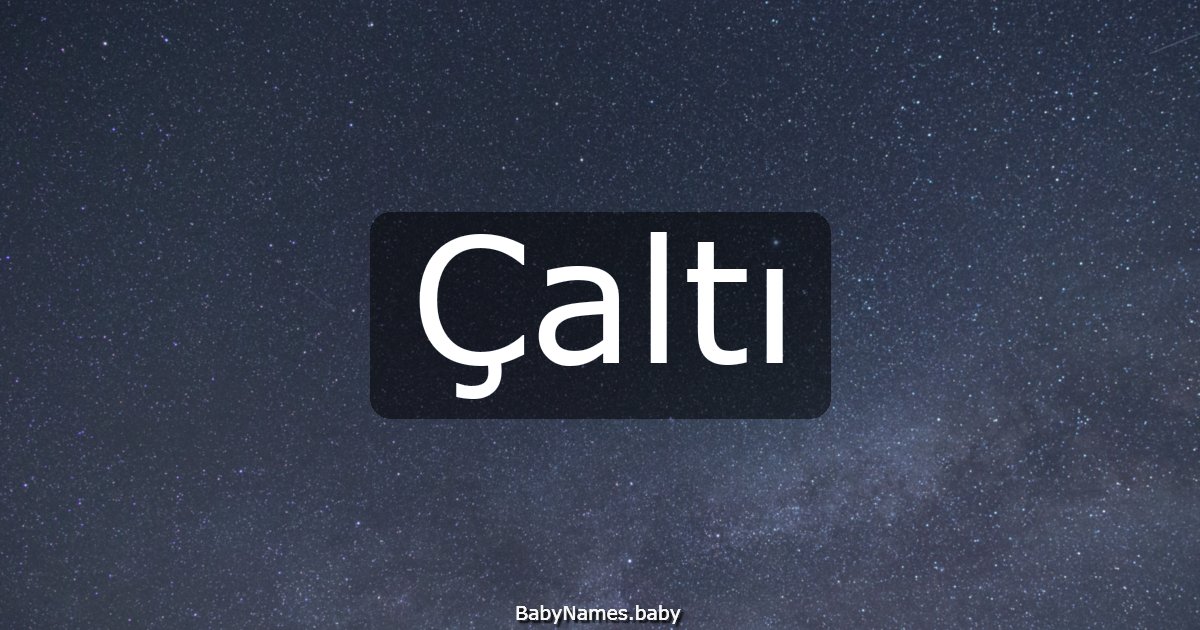 Çaltı