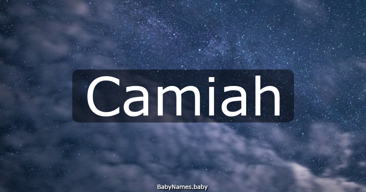 Camiah