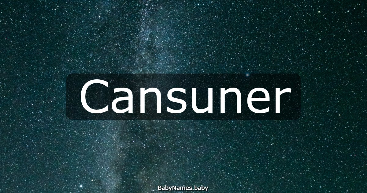 Cansuner