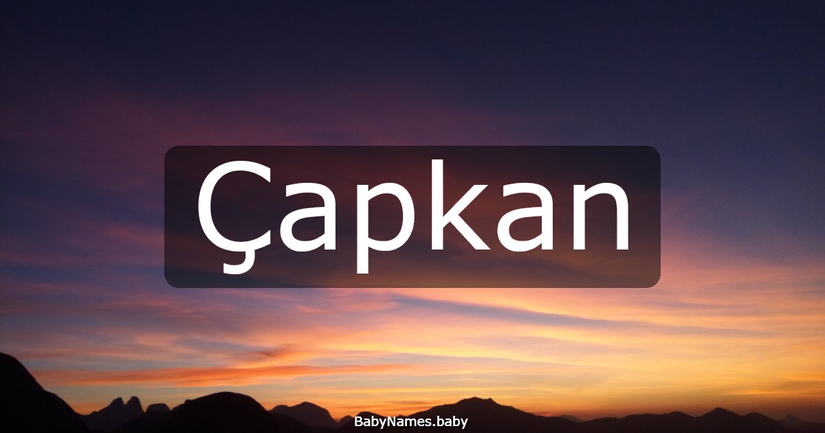 Çapkan