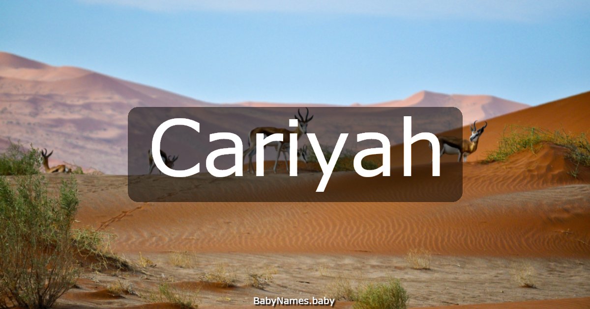 Cariyah
