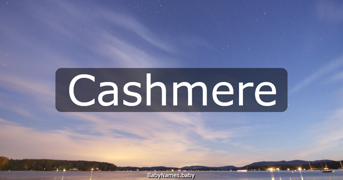 Cashmere