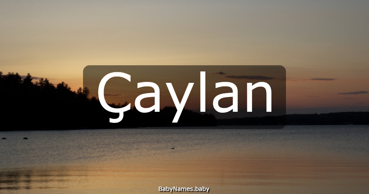 Çaylan