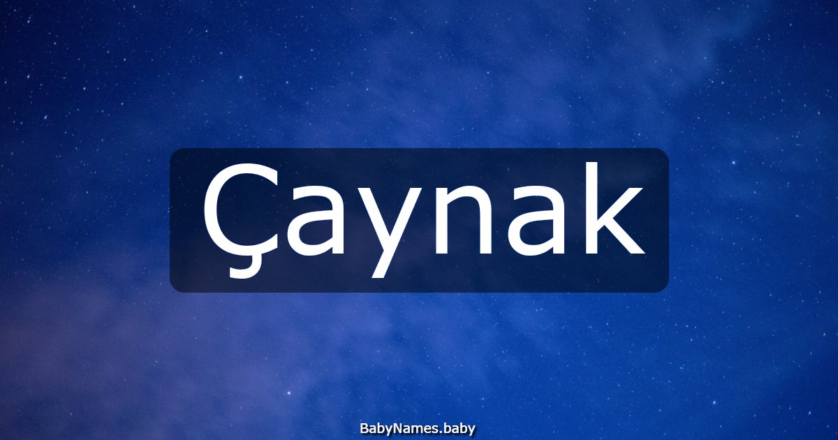 Çaynak