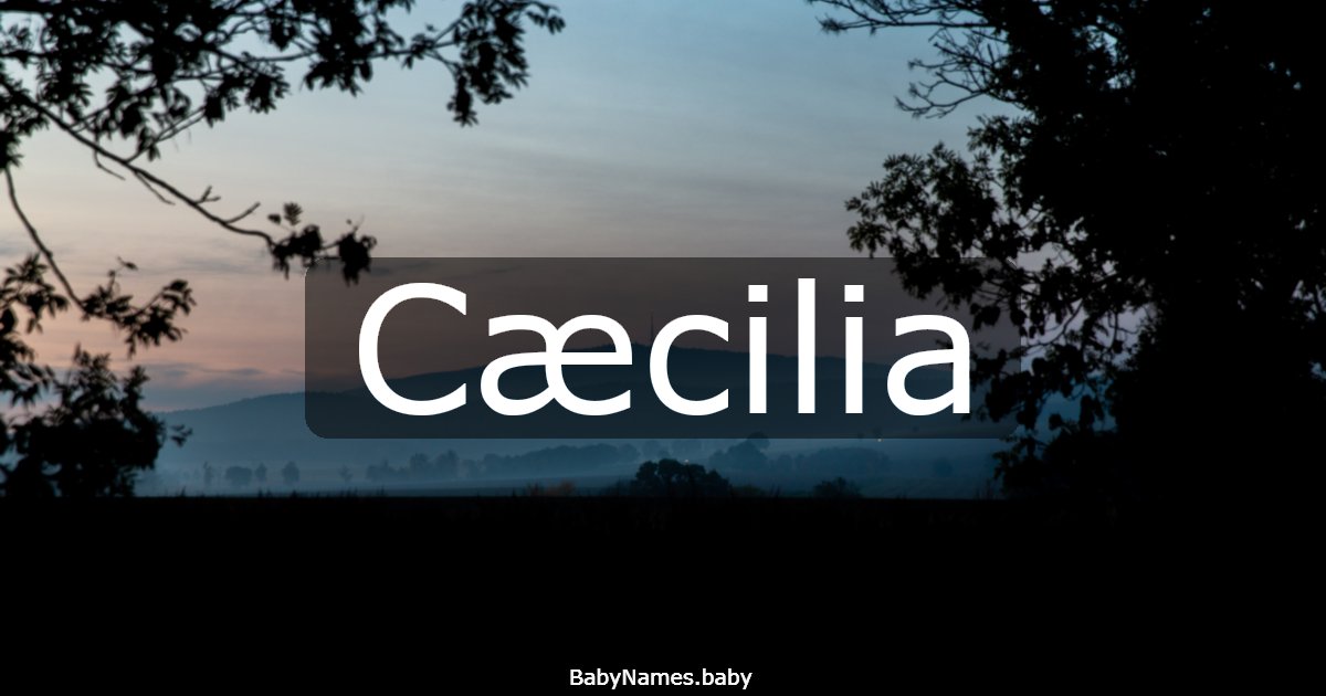 Cæcilia