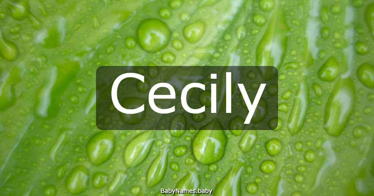 Cecily