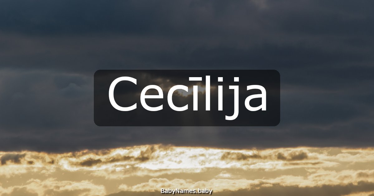 Cecīlija