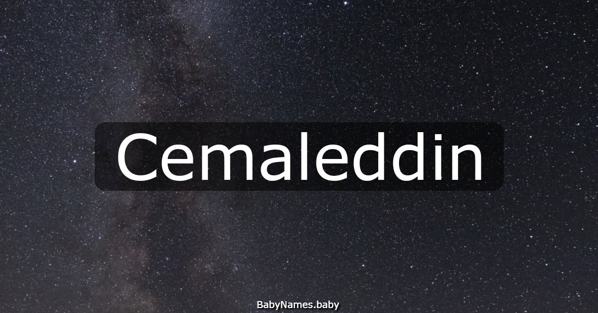 Cemaleddin