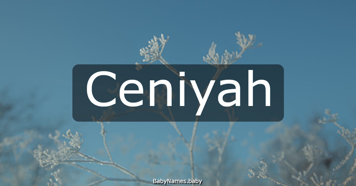 Ceniyah