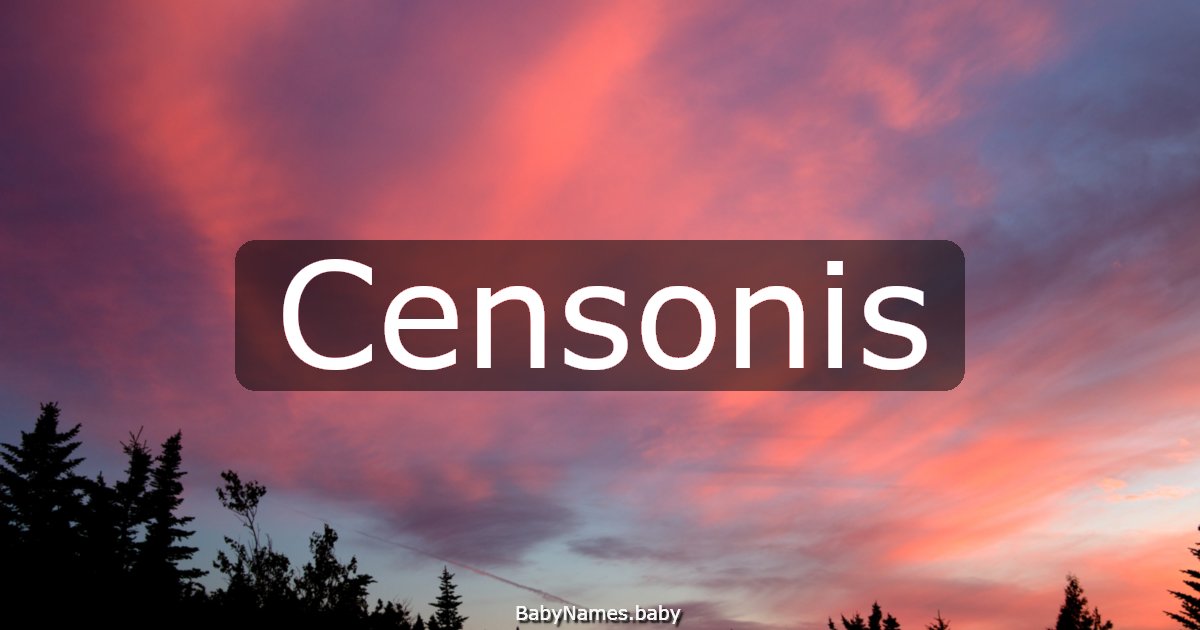 Censonis