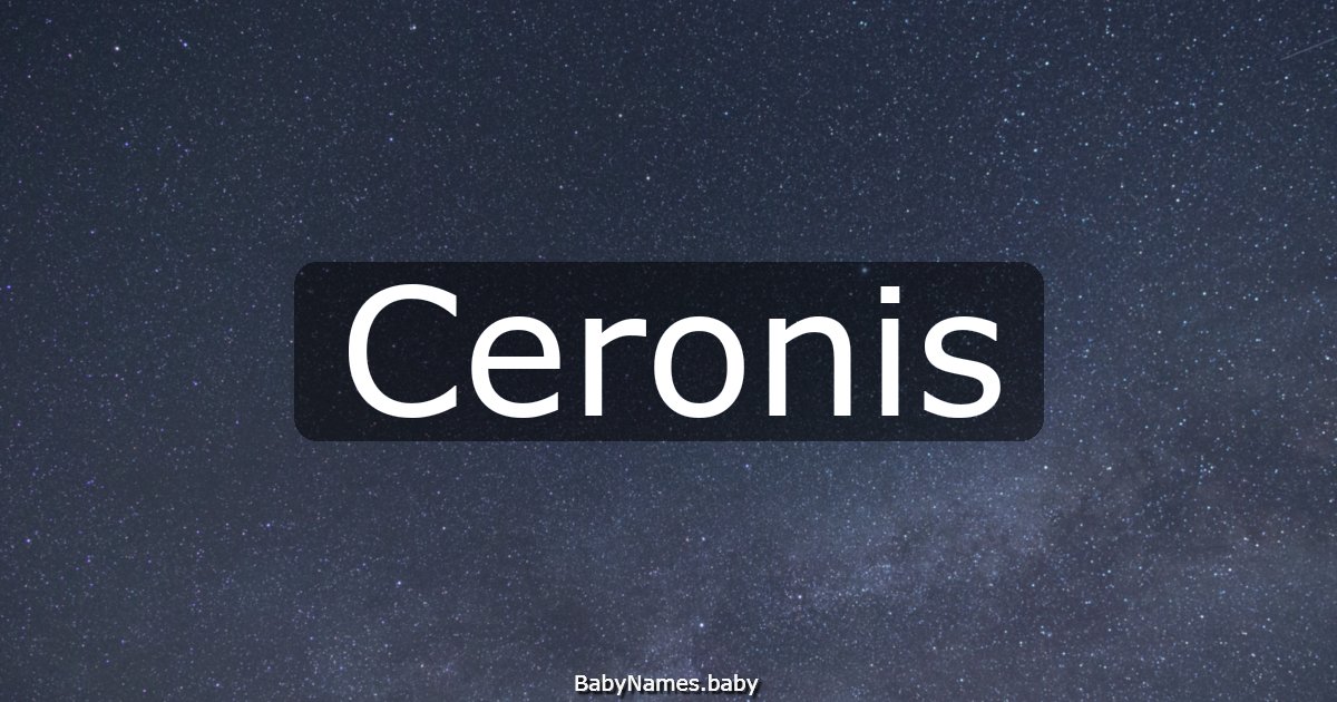 Ceronis