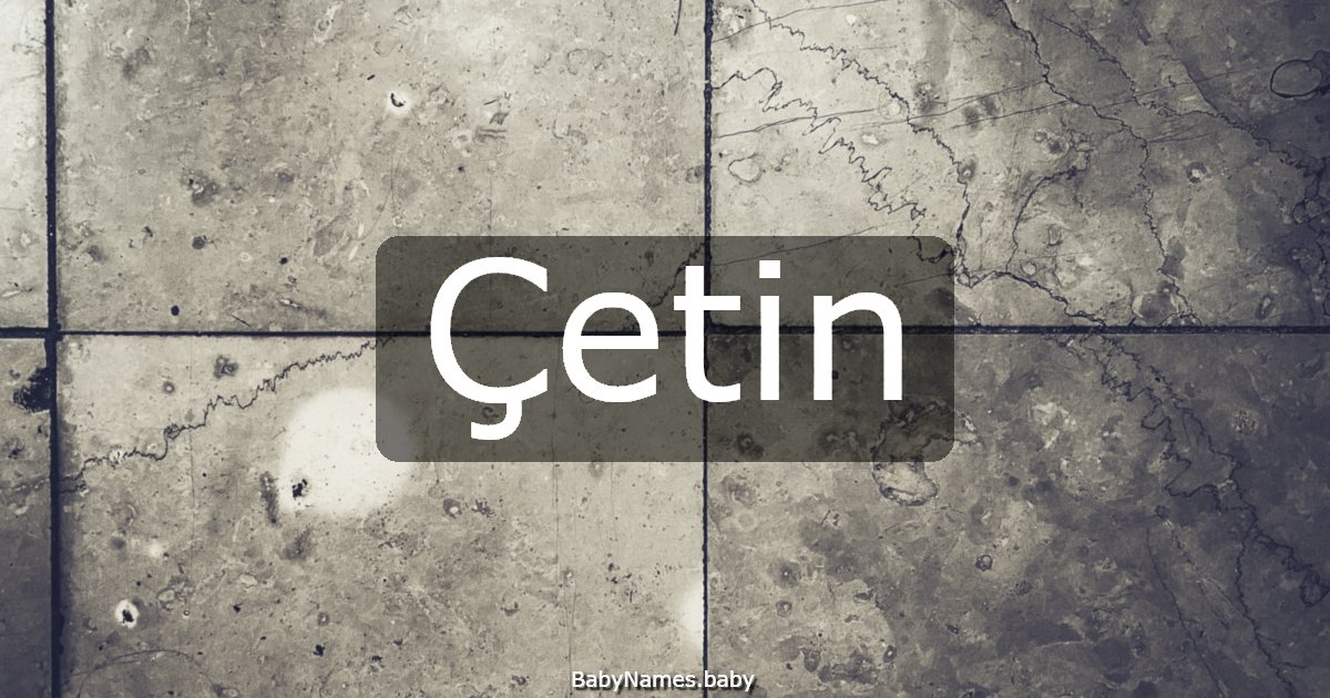 Çetin