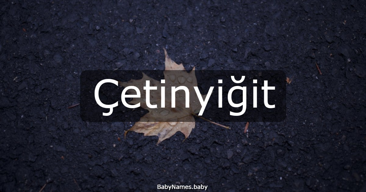 Çetinyiğit