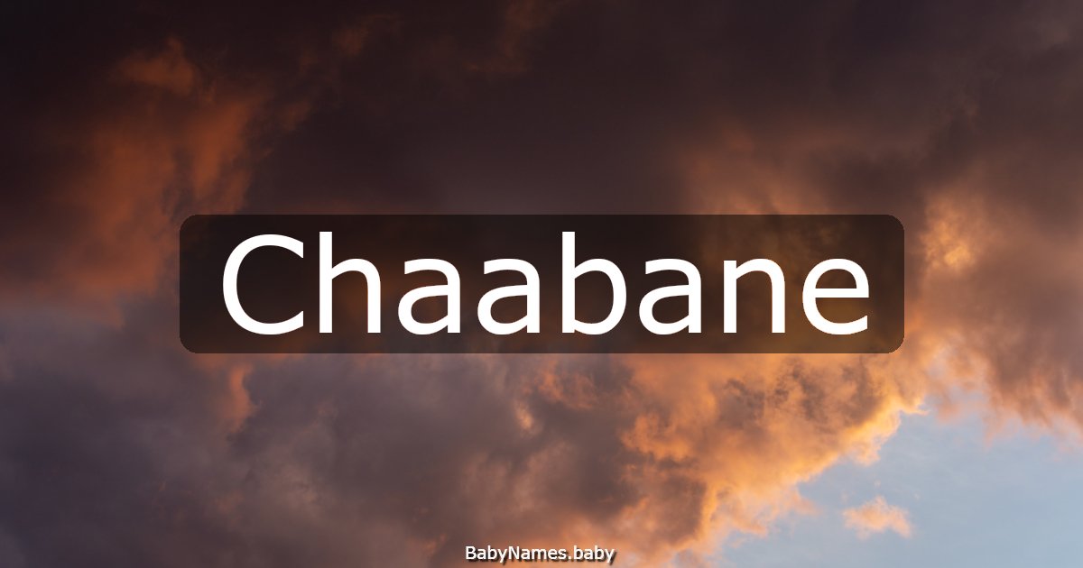 Chaabane
