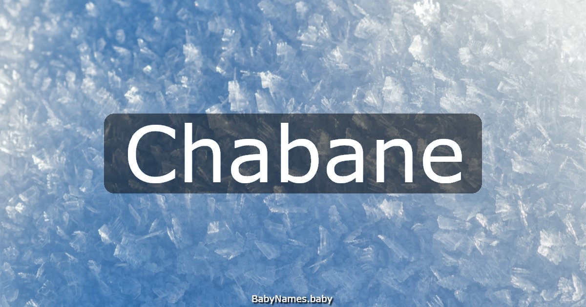 Chabane
