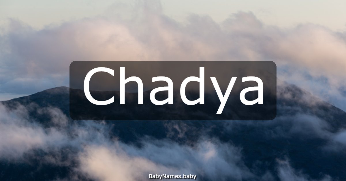 Chadya