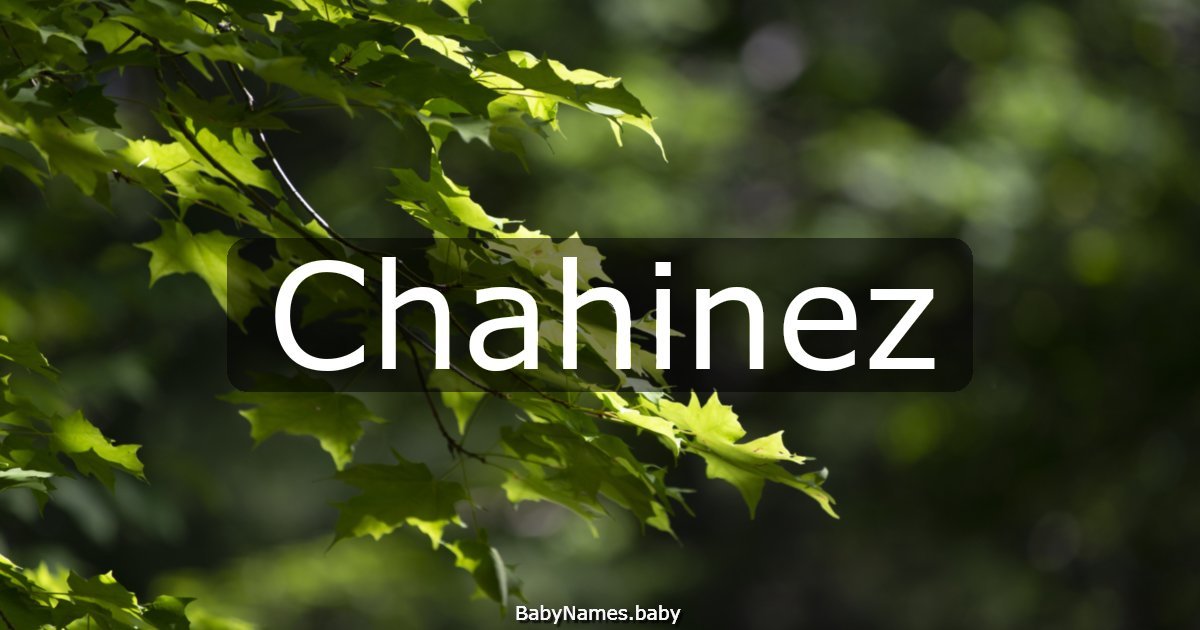 Chahinez